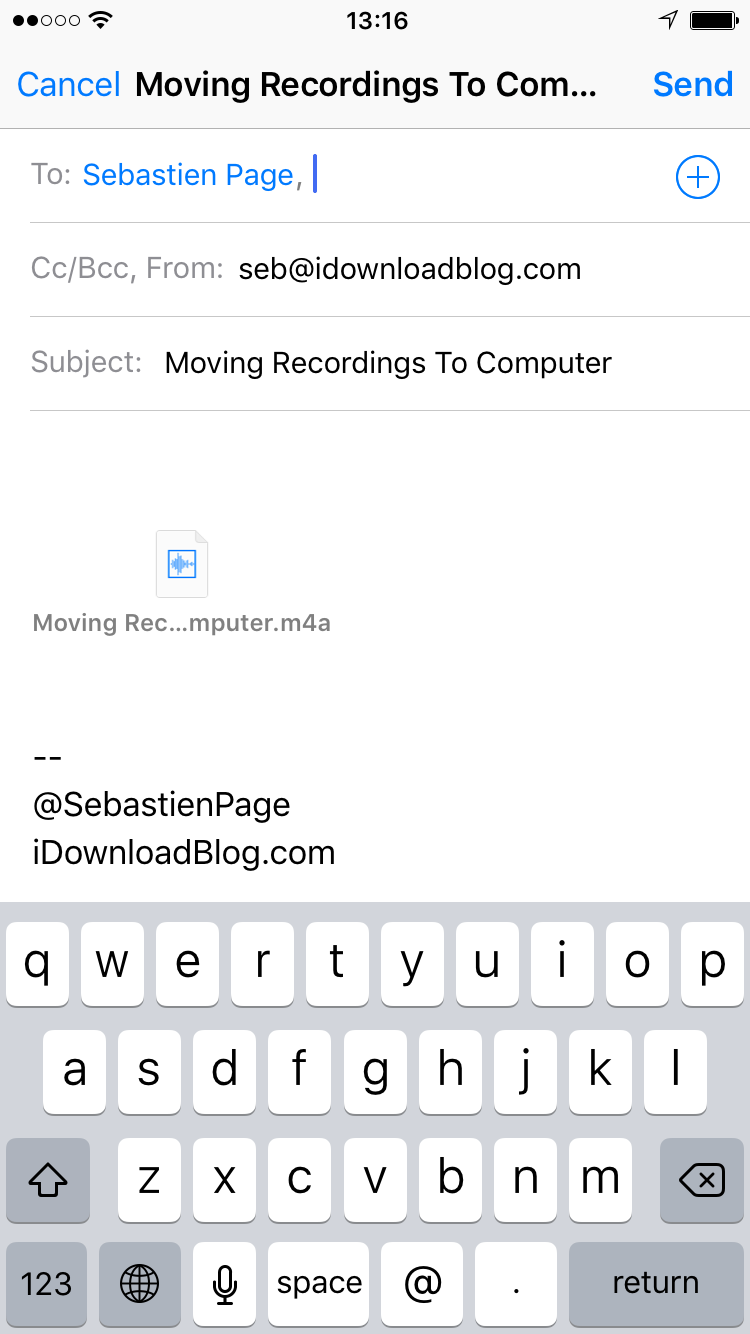 How to download voice memos from iphone to mac